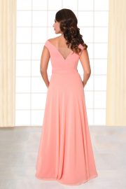Abendkleid lang Alaia apricot hinten