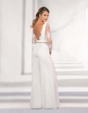 Eleganter Braut Jumpsuit mit Spitzenoberteil